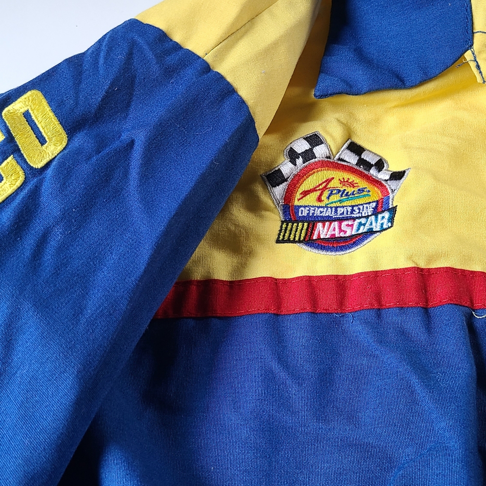 Casual Blue and Yellow Button Down Shirt - Picture 3 of 4